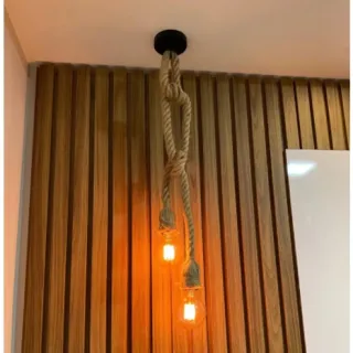 Pendente Rústico de Corda Dupla - 1 ou 1,5 metros - 1,5 Metros