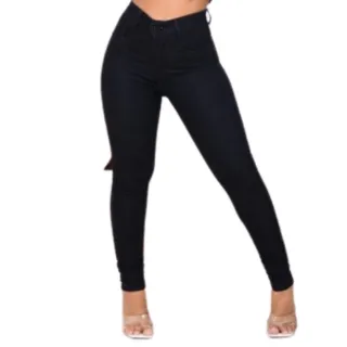 Promoção Moda: Calça Jeans Feminina Cós Alto Levanta Bumbum - Azul Claro