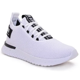 Respirável Branco Casual Feminino Tênis Esportivo - Raryel - PRETO/PRETO