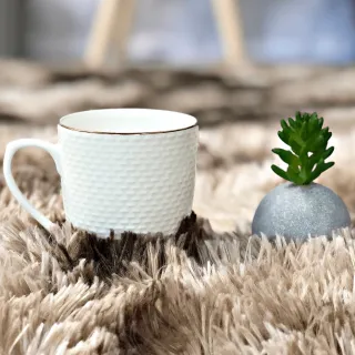 Tapete Felpudo Macio Sala 1,50 X 1,00 Peludo Shaggy Quarto - Cinza Mesclado