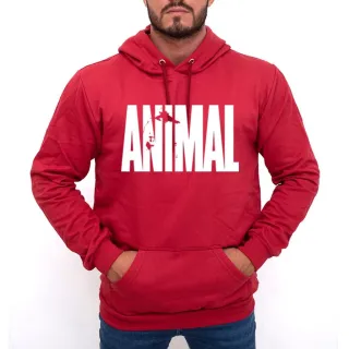 Blusa de Moletom Canguru Animal Pak para Academia e Musculação - Cinza