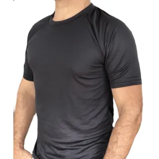 Academia Masculina Dry Fit Camiseta - Preto mescla