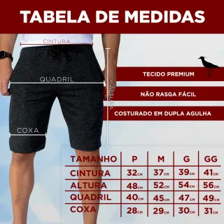Ducam Kit 3 Bermudas Moletom Masculino Treino Academia Cores Sortidas - G2