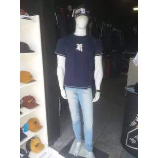 Camiseta Long Line Masculina em Algodão - Tshorts - Marinho Tshorts