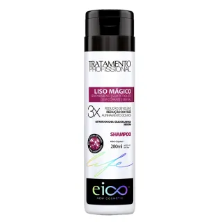 Kit Eico Mágico Liso: Shampoo e Condicionador + Máscara Hidratação + Spray Proteção Térmica + Ampola - Único