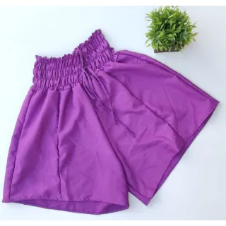 Moda Feminina Godê Crepe Twill Cintura Alta Lastex - Vinho