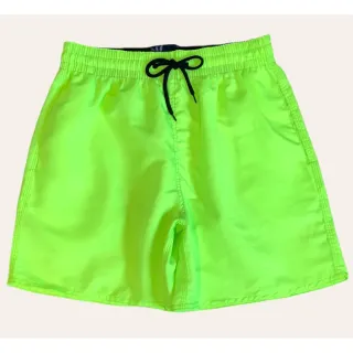 Verão Neon Masculino: Shorts Tactel Mauricinho RAD Praia Piscina - Laranja neon