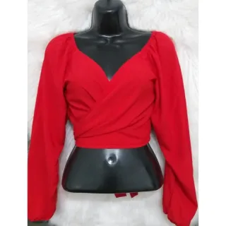 Manga Longa Cropped Multiforma Elástico - Off White