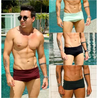 Masculina Sunga Clássica (Cores Variadas) - Verde água