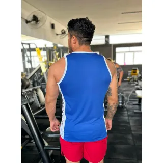 Fitness Masculina Regata Cavada - Camisa Black skull preta