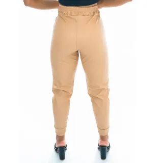 Promoção Calça Jogger Feminina Courino Blogueira - Inverno - Branco