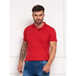 Uniforme Masculino: Camisa Polo Básica Piquet Lisa - Azul Royal