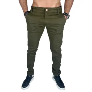 Pronta Entrega Calça Masculina Sarja Casual Tradicional Lisa - Preta