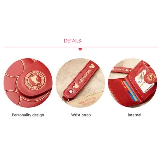 Porta Moedas e Porta Cartões Feminina com Zíper - Bolsa de Mão/Carteira - khaki