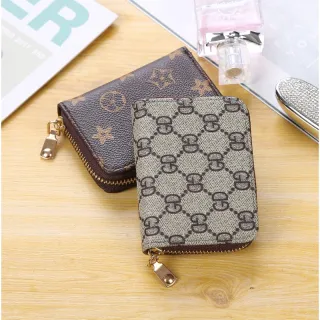 Carteira Feminina com Zíper e Vários Slots de Cartão - Estilo Retro - Flower Colorido