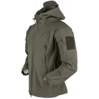 Jaqueta Militar Tático Soft Shell Techwear - À Prova de Vento e Impermeável - Dark Grey
