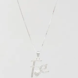 Pingente de Prata com Pedra Preciosa - Colar Feminino Elegante - G