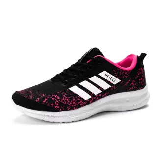 Lançamento Confortável Tênis Feminino Caminhada Leve - 409-PRETO-PINK