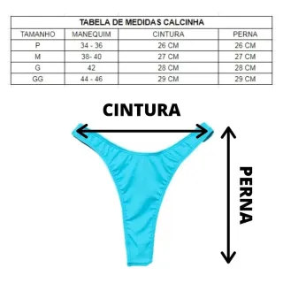 Biquíni Feminino Asa Delta Fio Dental Neon Laranja e Rosa - BIQUINI  AZUL