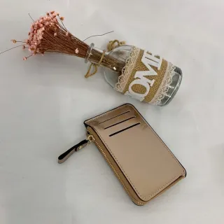 Porta cartão e moedas, carteira feminina pequena e fina - CAQUI843