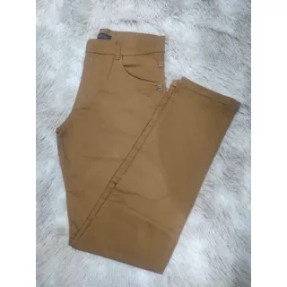 Calça Masculina Sarja Lycra - Tamanhos 36-48 - Vinho