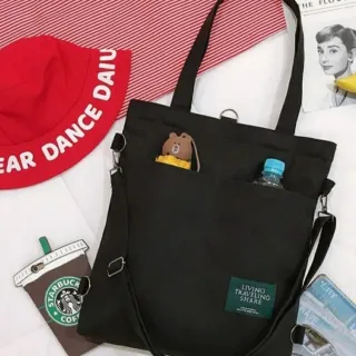 Bolsa de Lona Resistente com Alça Removível - Modelo Novo - AMARELA