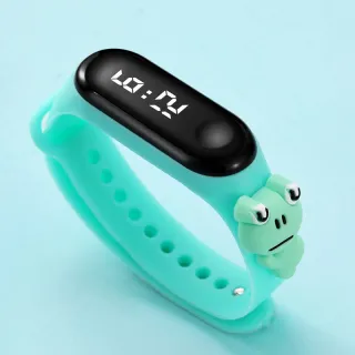 Relógio Eletrônico Infantil Resistente à Água com LED e Desenho - 17