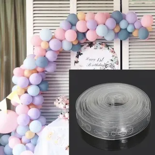 Decoração Desconstruída: Fita de Balão para Aniversário - 5 Metros - Único