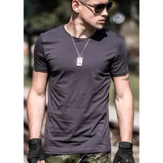Preços acessíveis: Camiseta masculina lisa básica 100% algodão - Preto