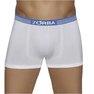 Envio Imediato! Kit com 10 Cuecas Boxer Zorba Original Masculina em Microfibra - Detalhes de Fabricação (brancas) - GG