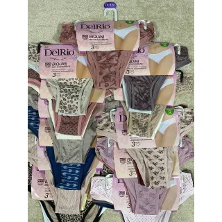 Pronta Entrega - Kit 3 Calcinhas Delrio Biquíni em microfibra ORIGINAL - G/ ONÇA/1