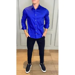 2 Camisa Manga Longa Social - Vinho