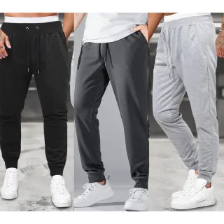 Oferta Flanelada Treino Casual Masculino Kit 3 Calça Moletom Jogger Unissex Academia