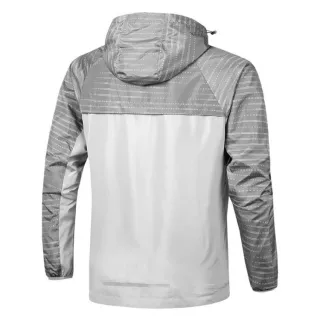 Casaco Fino TNF Outdoor Sports: Windbreaker Com Capuz, Poliéster de Alta Qualidade - Cinza