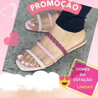 Rasteirinha Confortável Feminina - Sair Dia a Dia e Trabalho - Magnólia