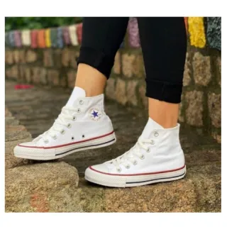 Promoção Tênis All Star Botinha Cano Alto: super pares em oferta! - Vermelho