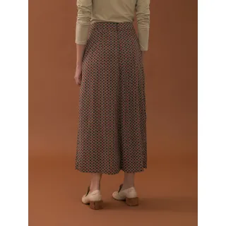 Saia longa feminina com estampa de Treliça - Amalero