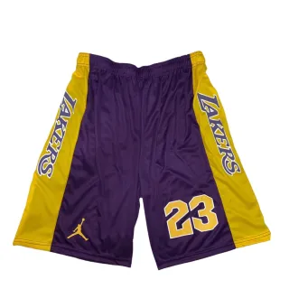 Short de Basquete Melhores Times para Academia Musculação - Lakers Amarelo/Roxo