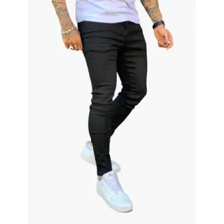Calça Skinny Masculina Preta Premium com Lycra - Modelagem Slim Fit - Calça Preta Super Skinny