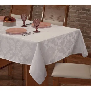 Toalha Retangular Jacquard 6 Lugares - Várias Cores - Vermelho