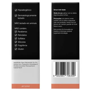 Kit Hialurônico + Niacinamida + Mandélico: 3 Séruns Principia - Único