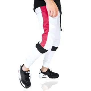 Moda Premium: Calça Jogger Swag Oversized Preta - Calça Branca faixa P/V