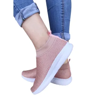 Promoção Excelente: Tênis Meia Feminino Confortável para Caminhada e Academia - Preto