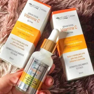 Max Love Sérum Facial Vitamina C - Pele iluminada e revitalizada - Único