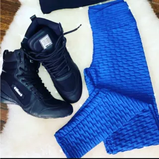 Legging Cintura Alta Disfarça Celulite Grossa Bolha Brocada - Vermelho