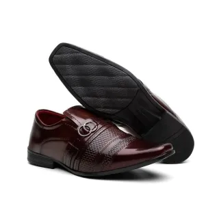 Barato Elegance Masculino Social Sapato Dia a Dia - PRETO CADARÇO