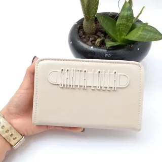 Carteira Feminina em couro com zíper, porta cartões e documentos - cores variadas - KIT SL VERD TIFFANY