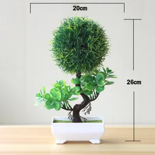 Decoração de casa com vaso de Bonsai artificial - 03-25 * 17 cm