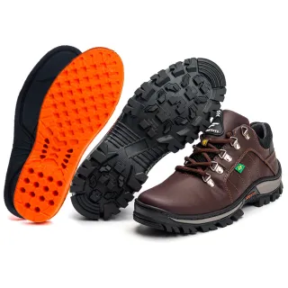 Bota Trabalho Segurança Confortável Frontinni - Tenis Adventure Coturno Trilha - Preto