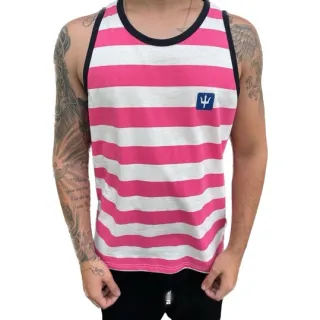 Tridente Listrado Regata - Rosa